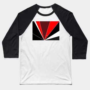 Red Art Deco Abstract #minimal #christmas #design #kirovair #decor #buyart Baseball T-Shirt